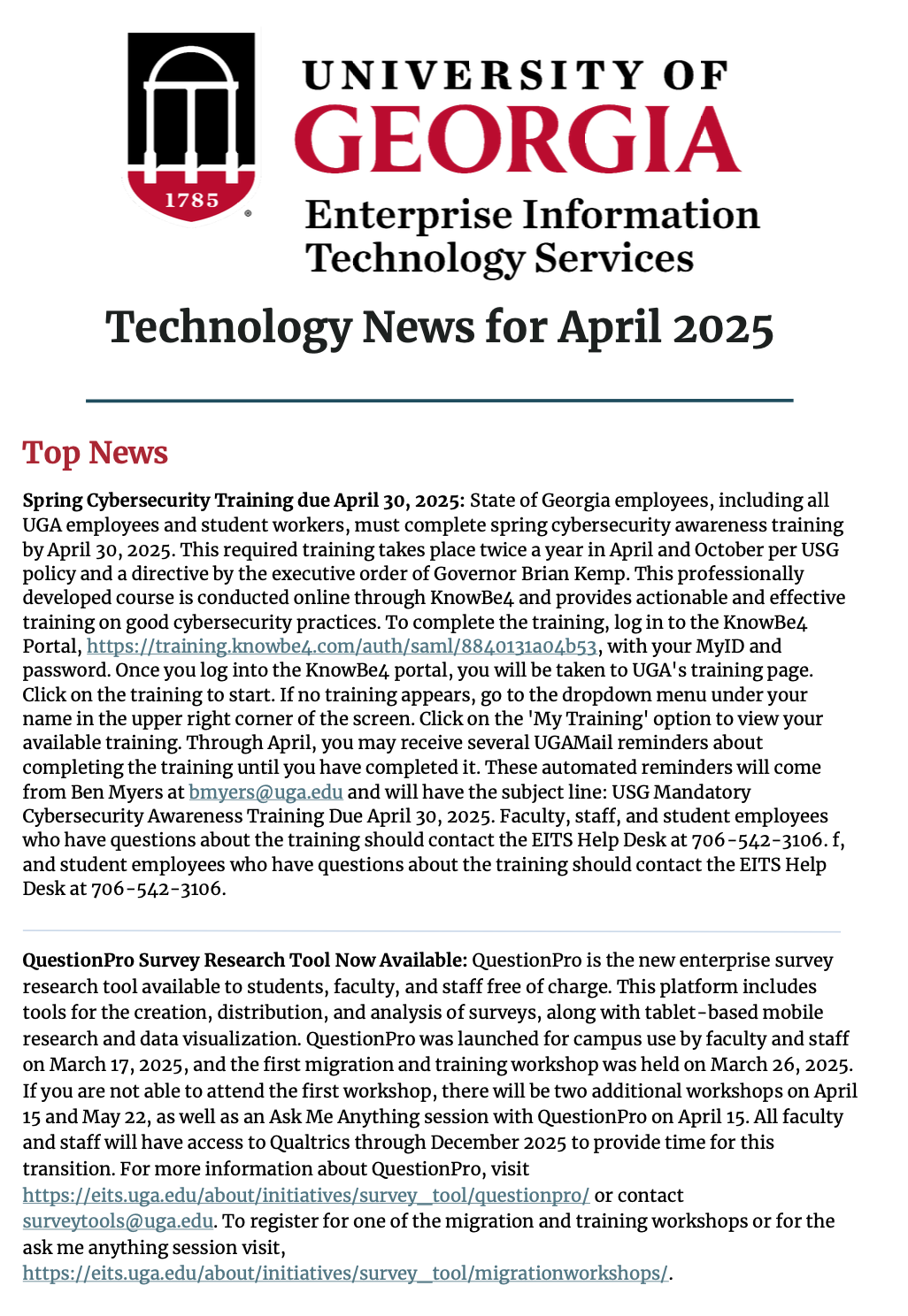 April 2025 Technology News